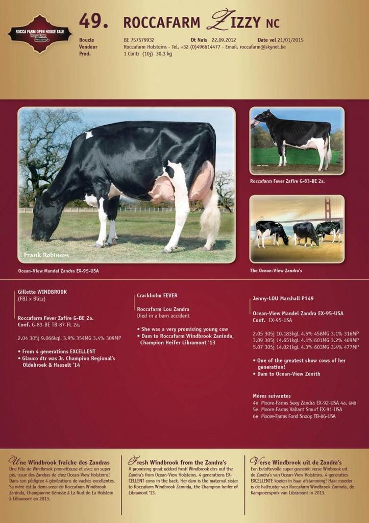 Datasheet for SOLD: Roccafarm Zizzy NC